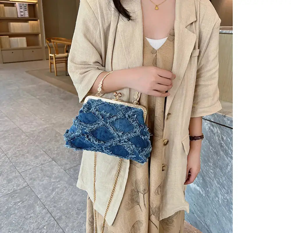 Small Denim Crossbody Bag – Travel Purse for Women | same ANTHEM.