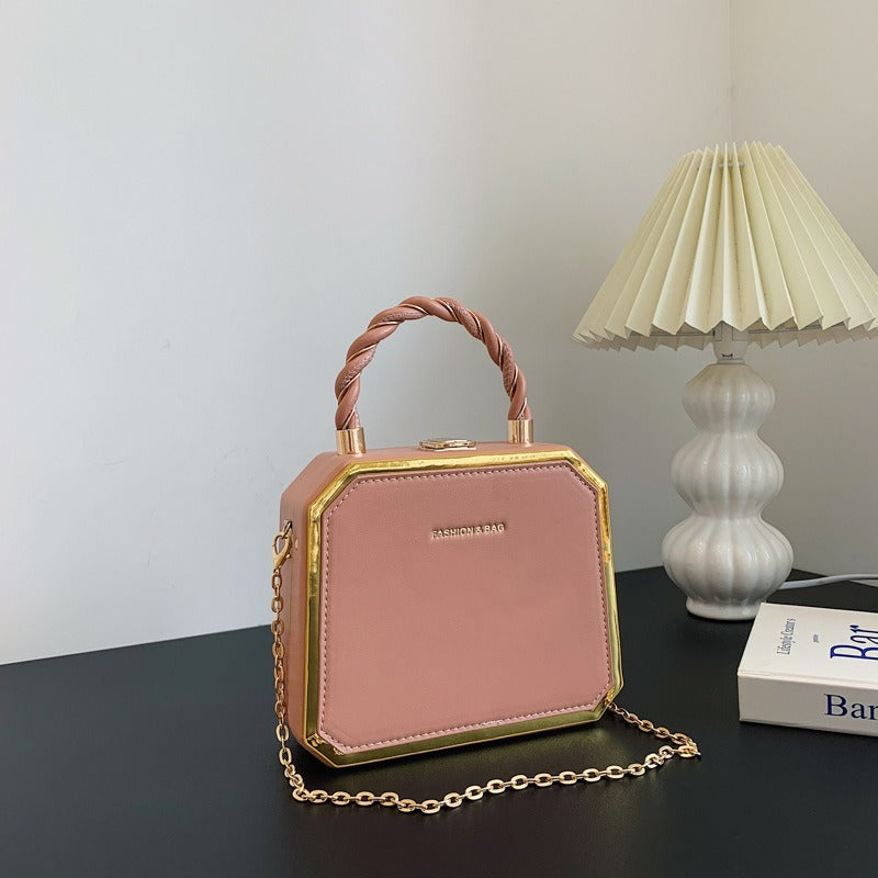 Small Square Chain Crossbody Bag | same ANTHEM. Soulmate Streetwear - pink / 18*7*15
