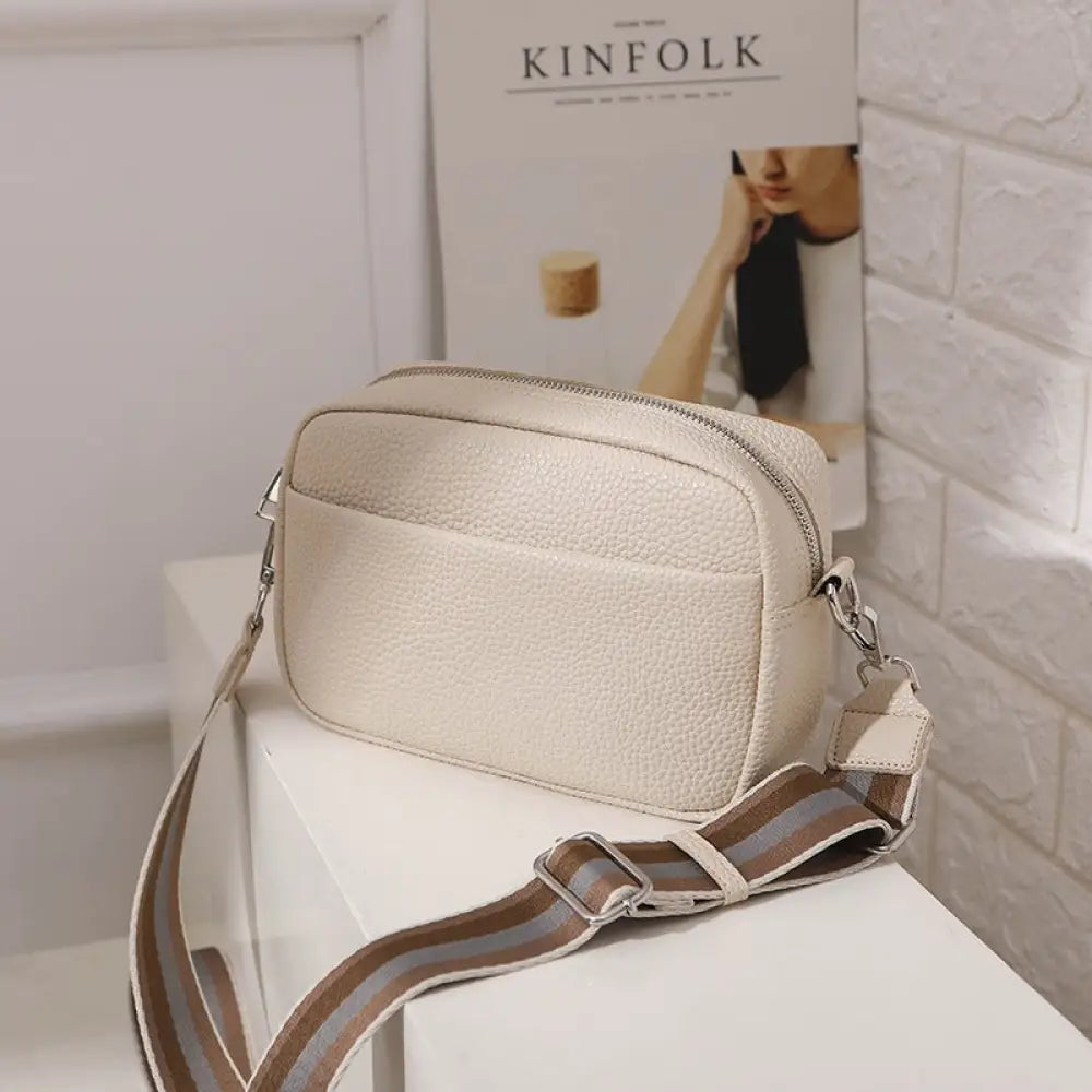 Small Square PU Crossbody Bag | same ANTHEM. Soulmate Streetwear - Beige