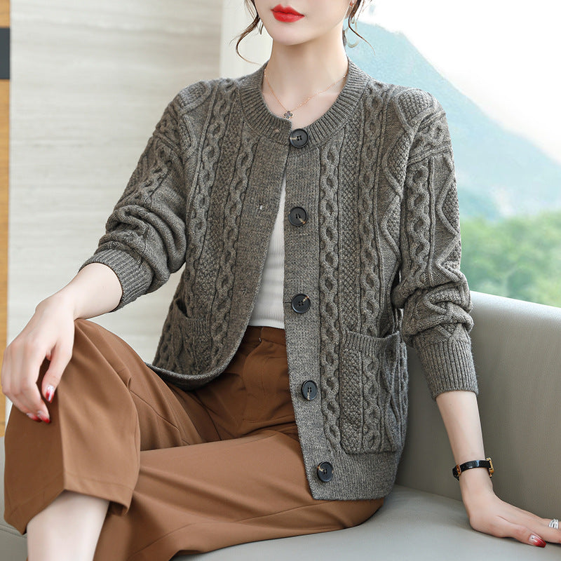 Soft Knit Cardigan Jacket – Chic Spring & Autumn Layer | same ANTHEM - Gray / Average Size