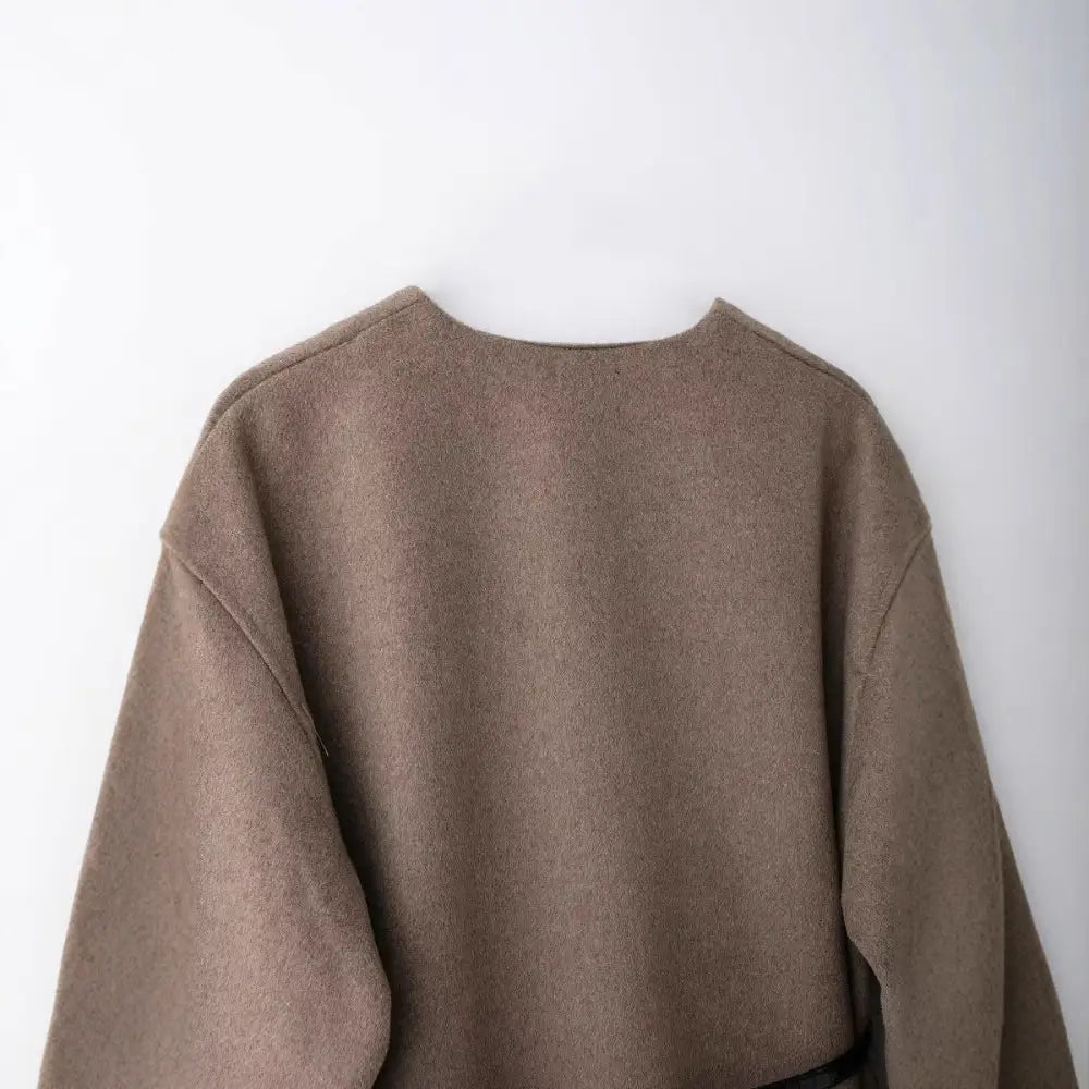 Soft V-Neck Belted Jacket – same ANTHEM. Soulmate Streetwear for Lovers