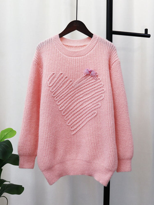 Soft Waxy Japanese Knitwear Sweater – Dreamy Soulmate Streetwear | same ANTHEM - Pink / One Size