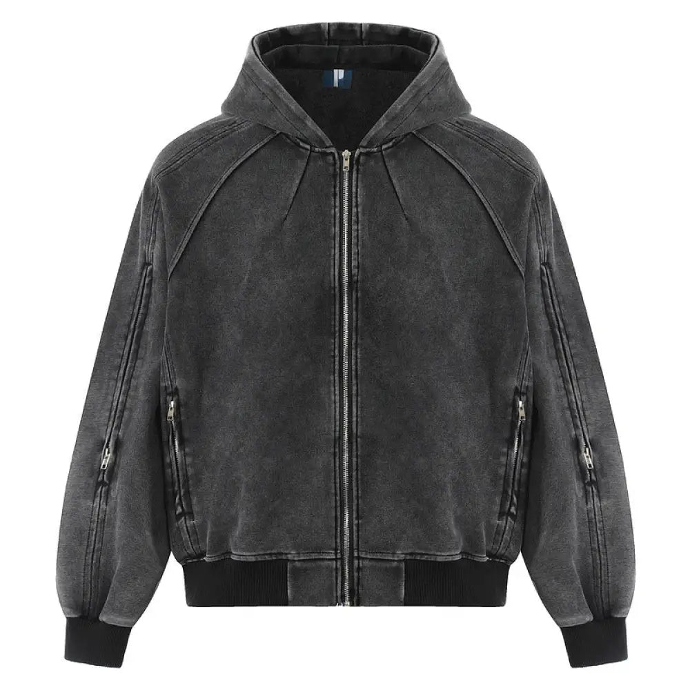 Solid Color Cardigan Hoodie for Men | same ANTHEM.