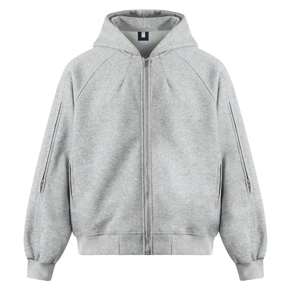 Solid Color Cardigan Hoodie for Men | same ANTHEM.