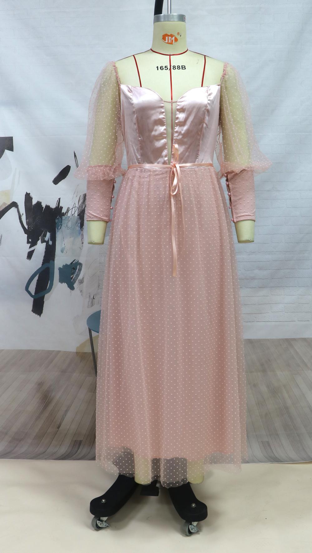 Solid Color Mid-Waist Long-Sleeved Open-Back Dress | Diva & Princess Style | Same Anthem