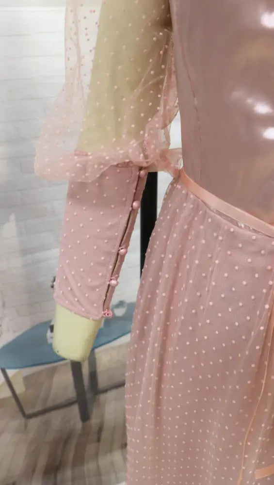 Solid Color Mid-Waist Long-Sleeved Open-Back Dress | Diva & Princess Style | Same Anthem