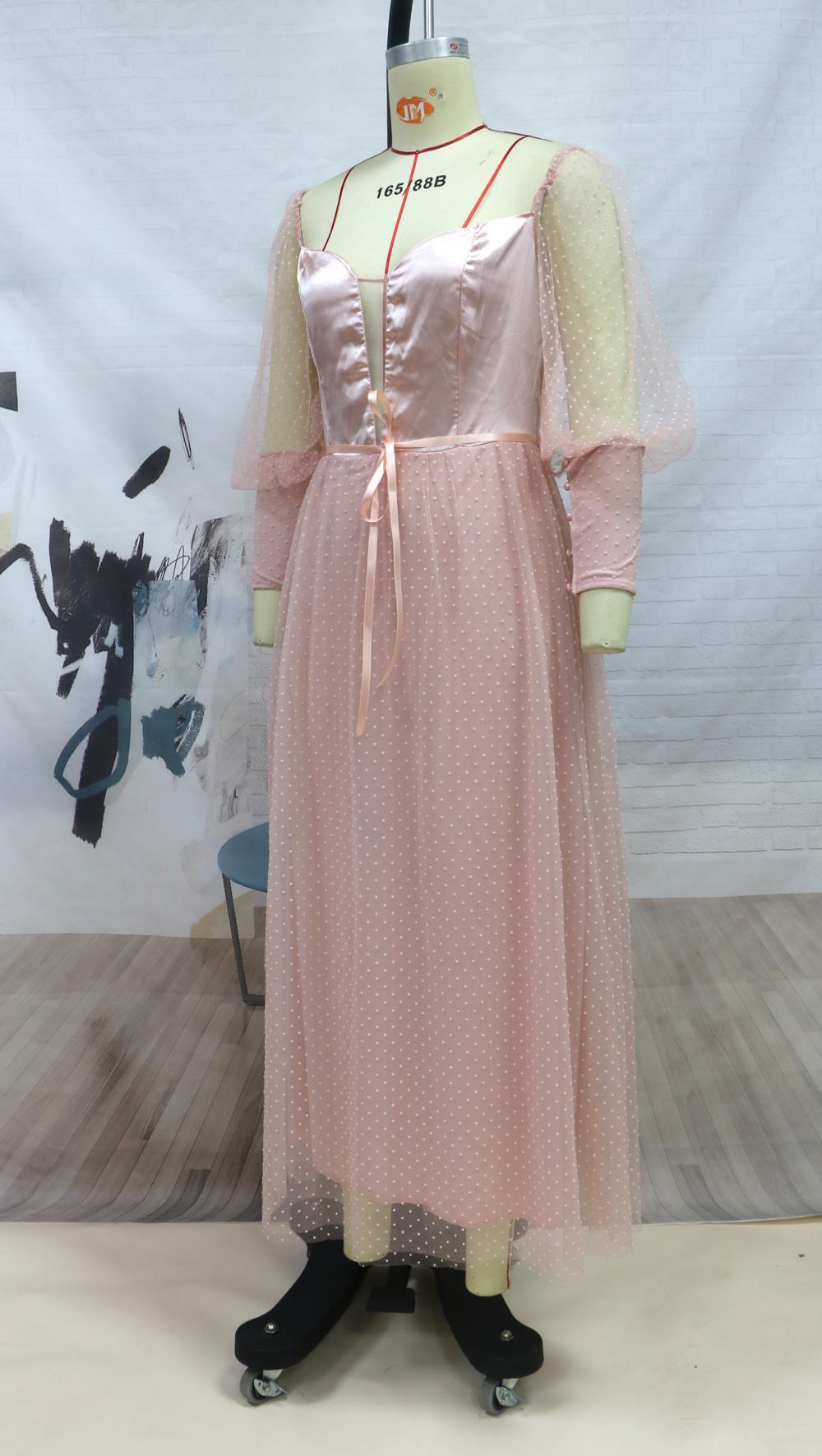 Solid Color Mid-Waist Long-Sleeved Open-Back Dress | Diva & Princess Style | Same Anthem