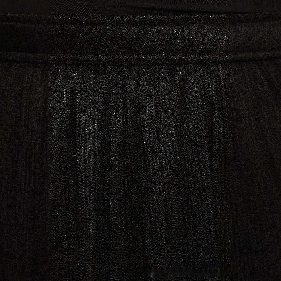 Solid Color Streamer Yarn Skirt – Women’s Summer High Waist Slimming A-Line Bright Silk Skirt | French Style Made
