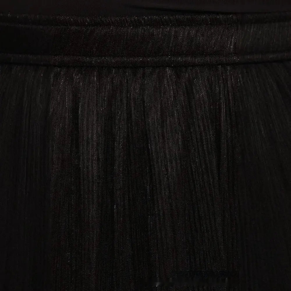 Solid Color Streamer Yarn Skirt – Women’s Summer High Waist Slimming A-Line Bright Silk Skirt | French Style Made