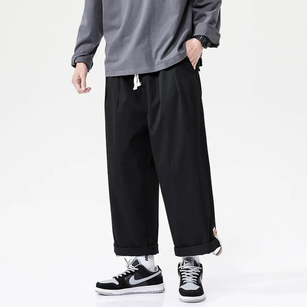 Solid Color Versatile Drape Pants – Casual Hip Hop Loose Pants | Same Anthem - Pants