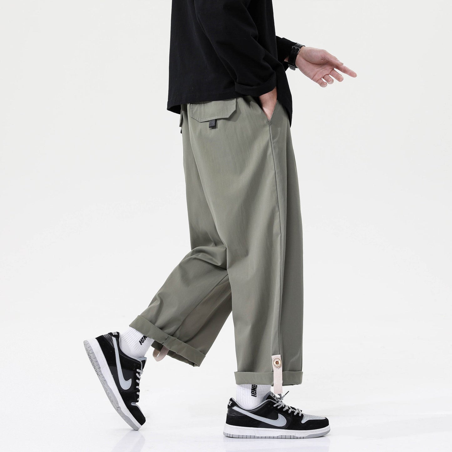Solid Color Versatile Drape Pants – Casual Hip Hop Loose Pants | Same Anthem - Pants