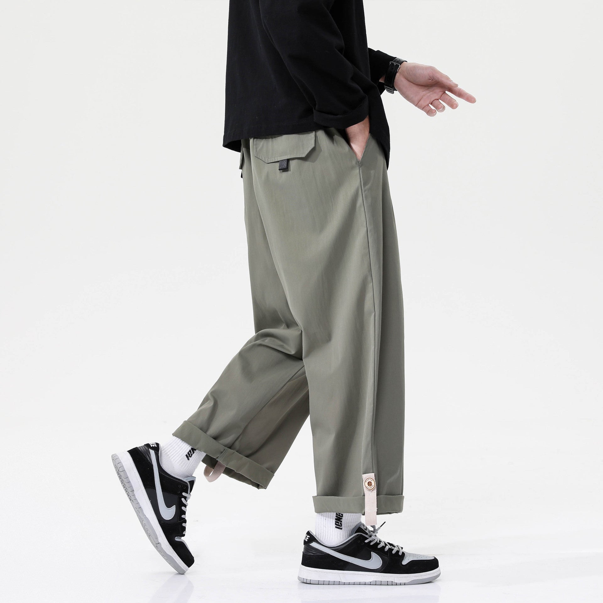 Solid Color Versatile Drape Pants – Casual Hip Hop Loose Pants | Same Anthem - Pants