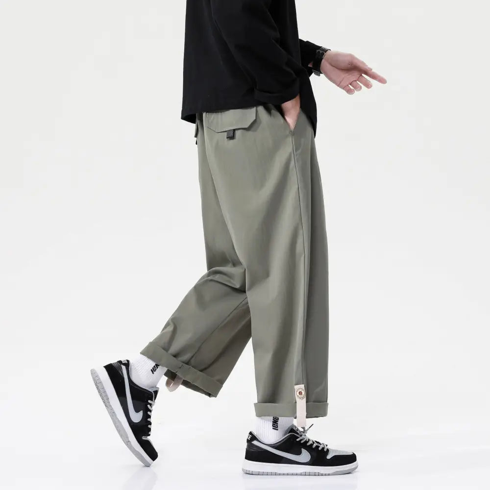 Solid Color Versatile Drape Pants – Casual Hip Hop Loose Pants | Same Anthem - Pants