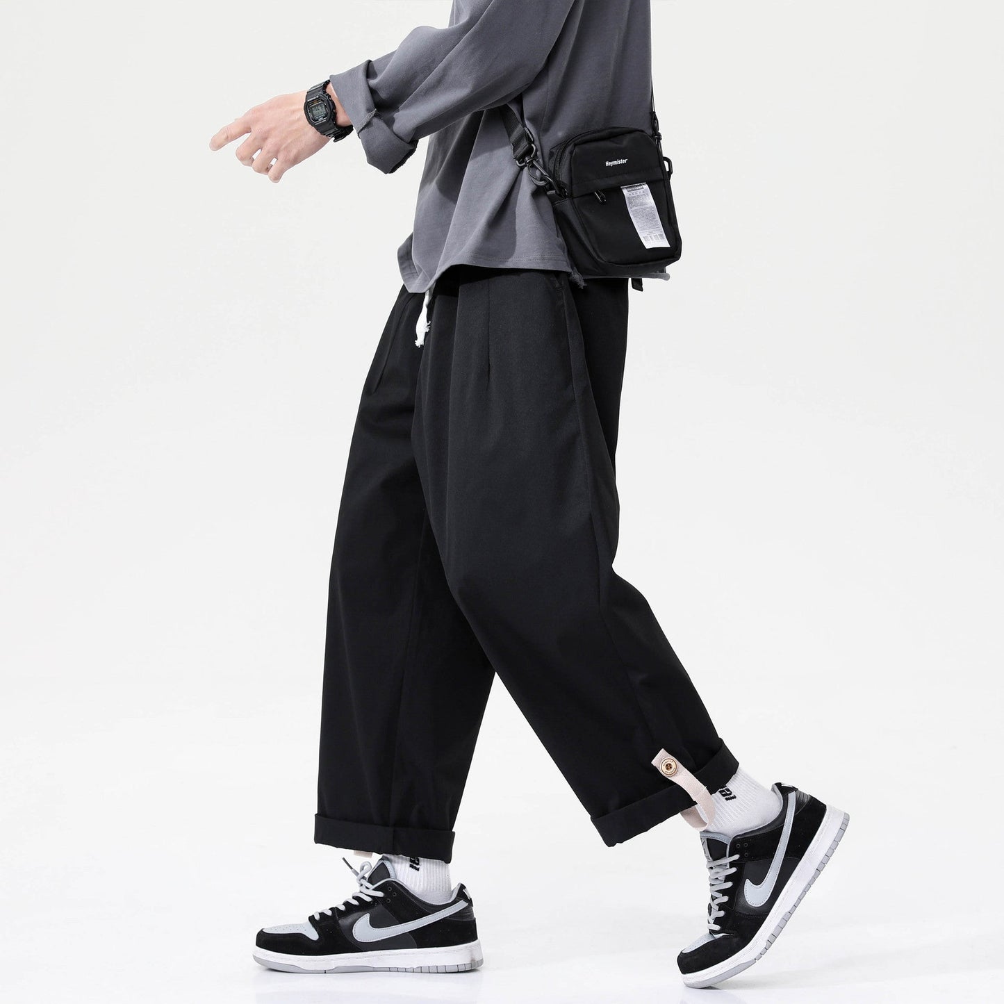 Solid Color Versatile Drape Pants – Casual Hip Hop Loose Pants | Same Anthem - Pants