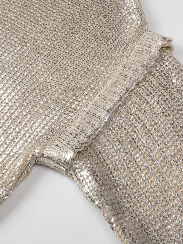 Solid Sequin Design Sweater – dreamy chic streetwear | same ANTHEM.