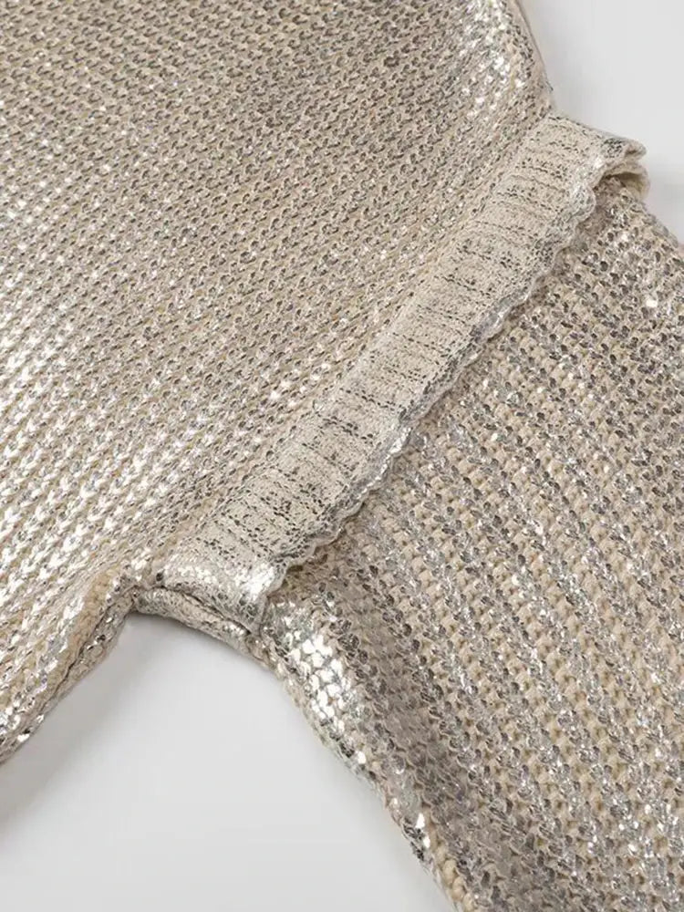 Solid Sequin Design Sweater – dreamy chic streetwear | same ANTHEM.