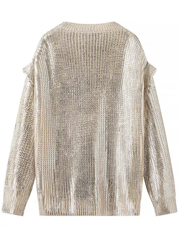 Solid Sequin Design Sweater – dreamy chic streetwear | same ANTHEM.