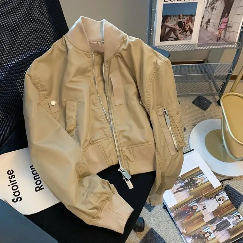 Soulmate American Retro Bomber Jacket – Casual & Bold - Jacket