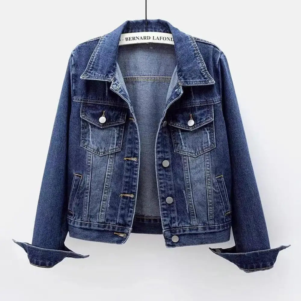 Soulmate Denim Dream Jacket - Wear Your Style Short Slim Jacket for Lovers Friends & Twin Flames - Blue / 2XL