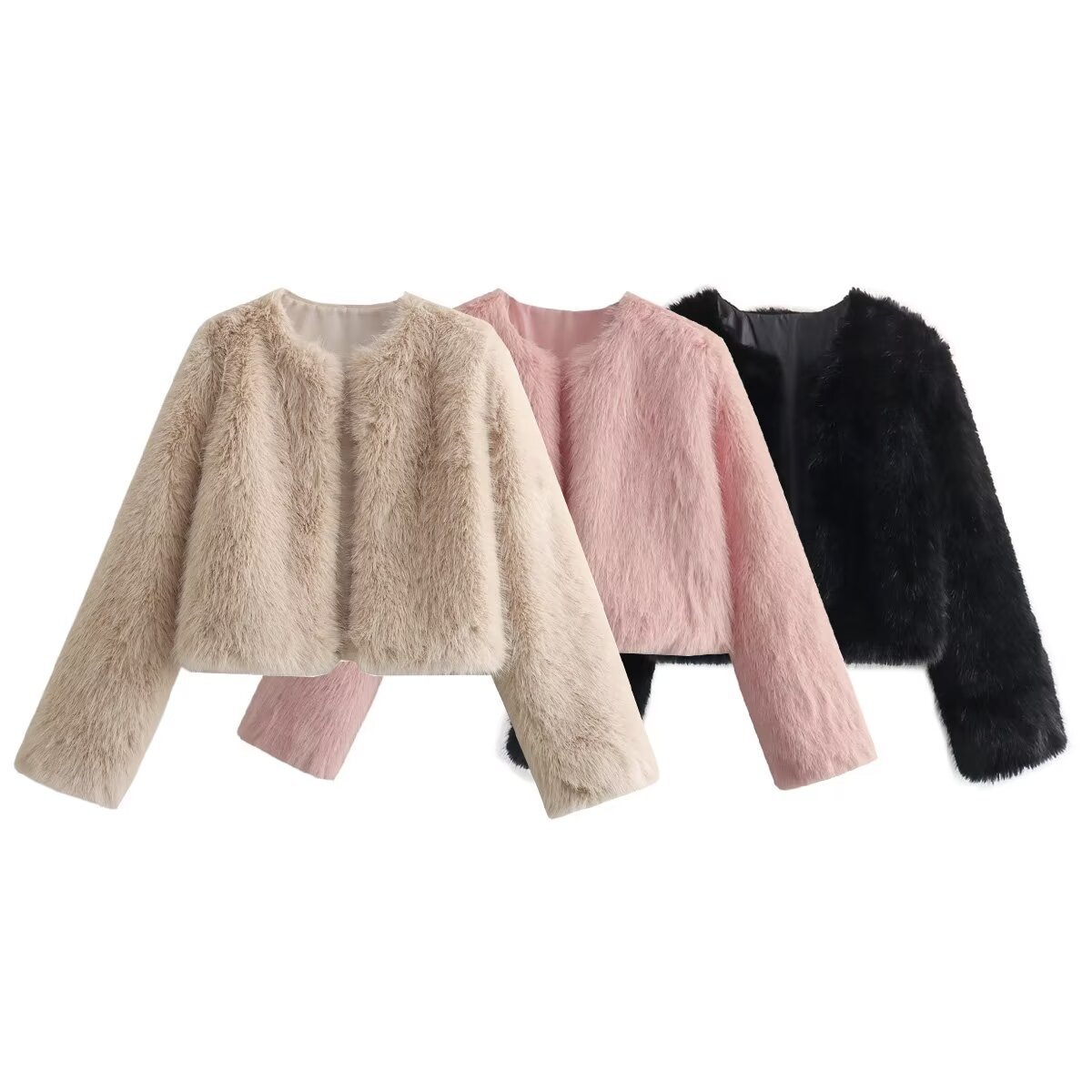 Soulmate Faux Fur Short Cardigan Coat – Casual & Bold