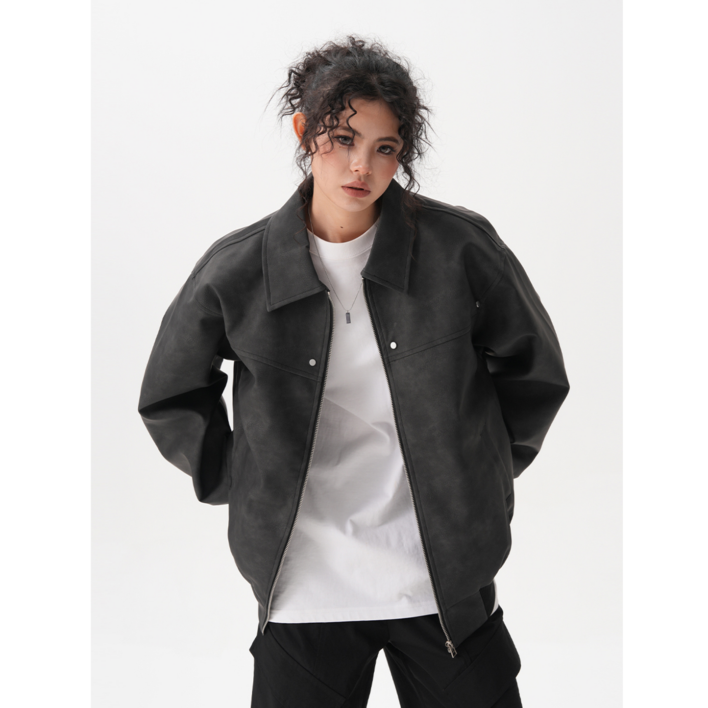 Soulmate Retro Brown Couple Coat - Loose Maillard Jacket for Lovers Friends & Twin Flames