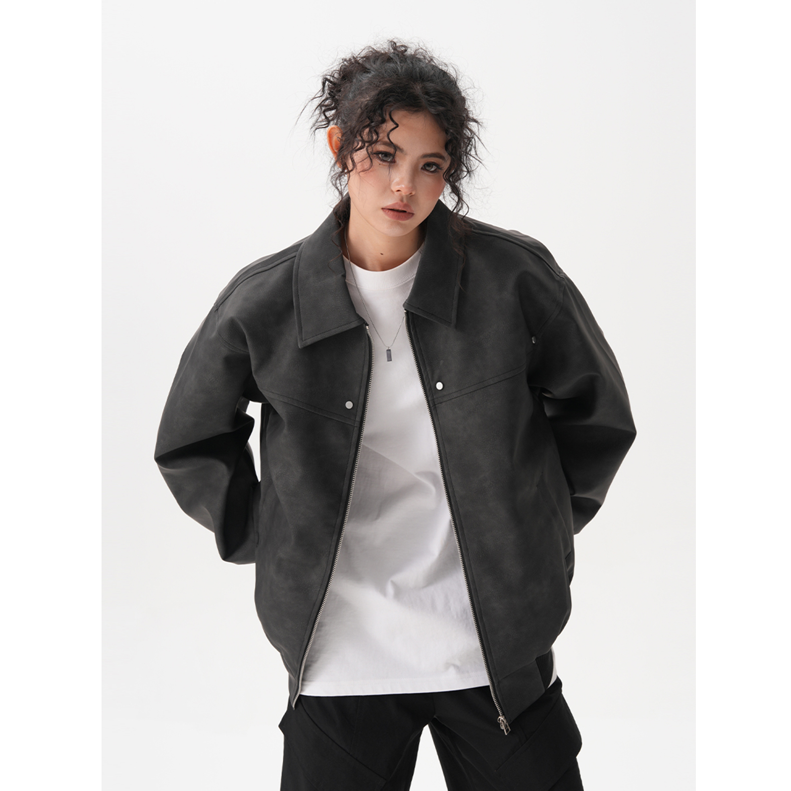 Soulmate Retro Brown Couple Coat - Loose Maillard Jacket for Lovers Friends & Twin Flames