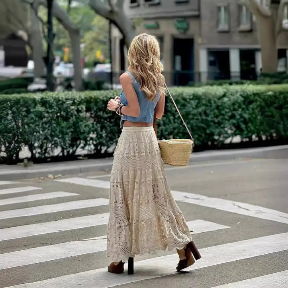 Soulmate Skirt - Romantic A-Line Crochet Lace Skirt for Lovers & Friends | Wear Your Story - Skirt