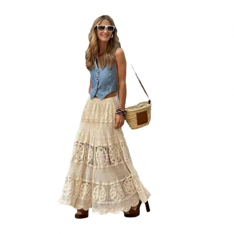 Soulmate Skirt - Romantic A-Line Crochet Lace Skirt for Lovers & Friends | Wear Your Story - Skirt