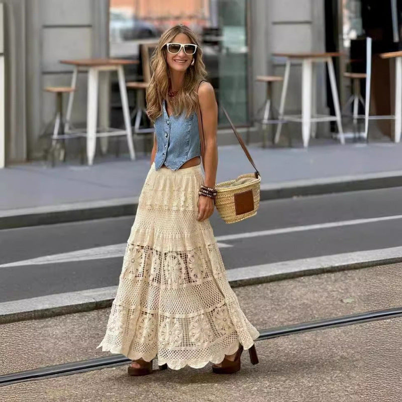 Soulmate Skirt - Romantic A-Line Crochet Lace Skirt for Lovers & Friends | Wear Your Story - Skirt