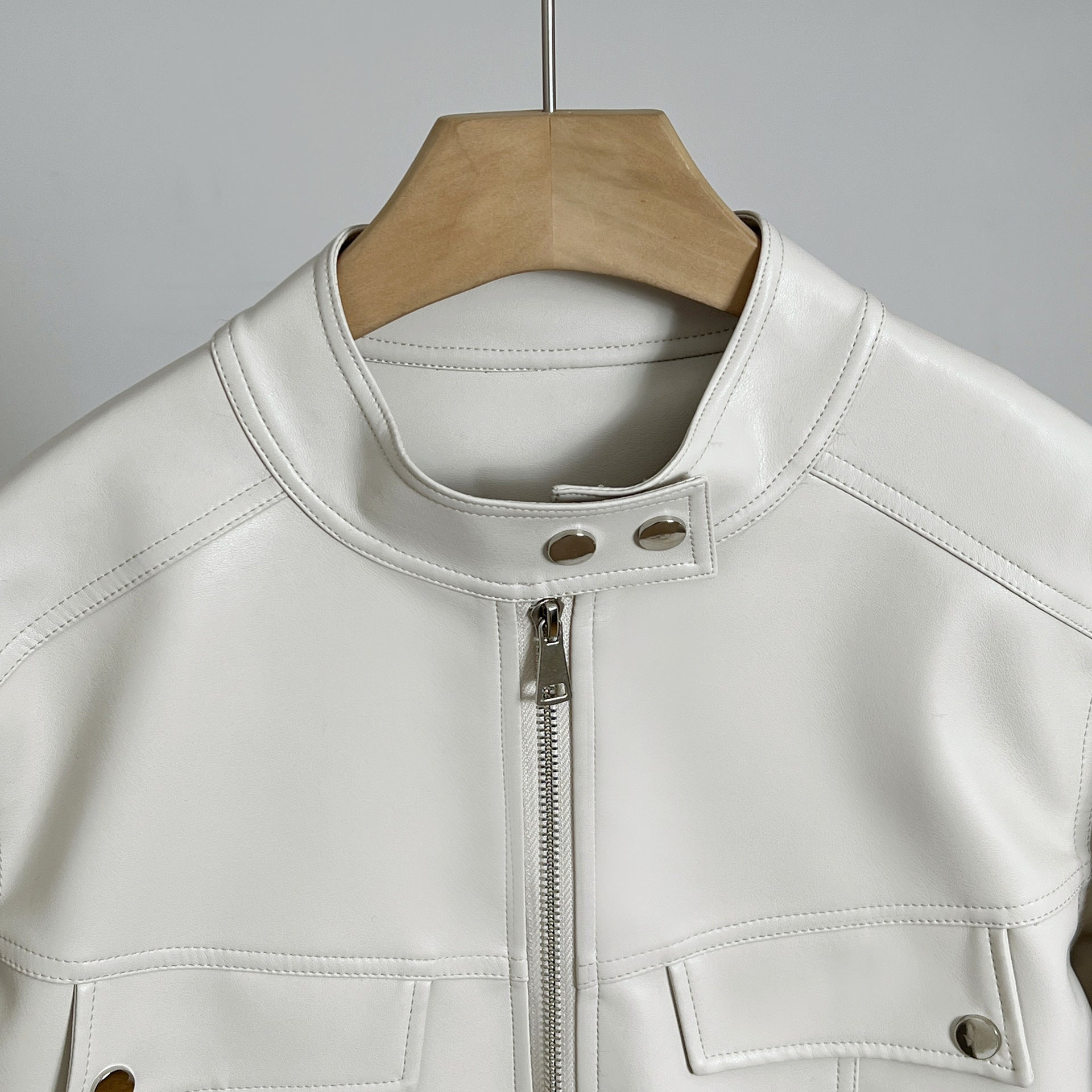 Soulmate Slimming Leather Coat – Spring & Autumn Casual