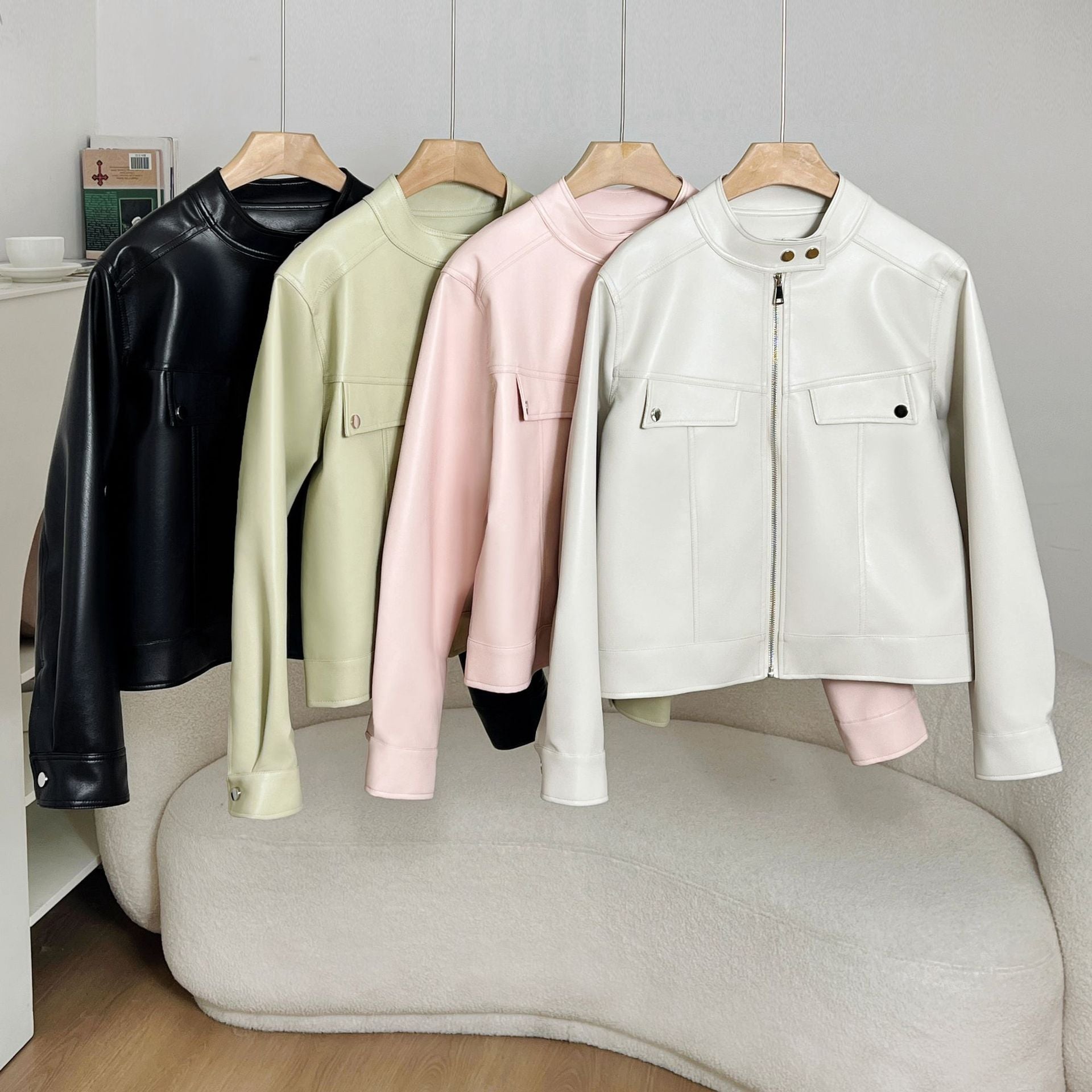 Soulmate Slimming Leather Coat – Spring & Autumn Casual
