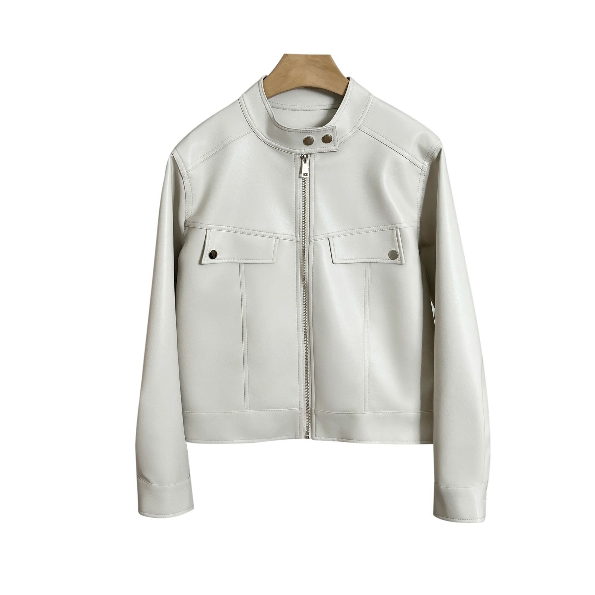 Soulmate Slimming Leather Coat – Spring & Autumn Casual