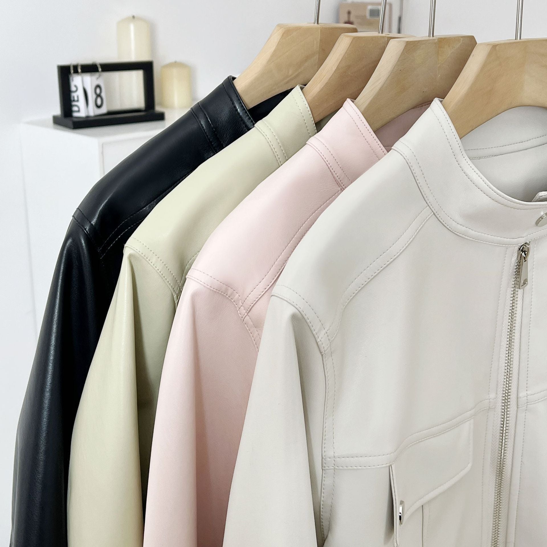 Soulmate Slimming Leather Coat – Spring & Autumn Casual