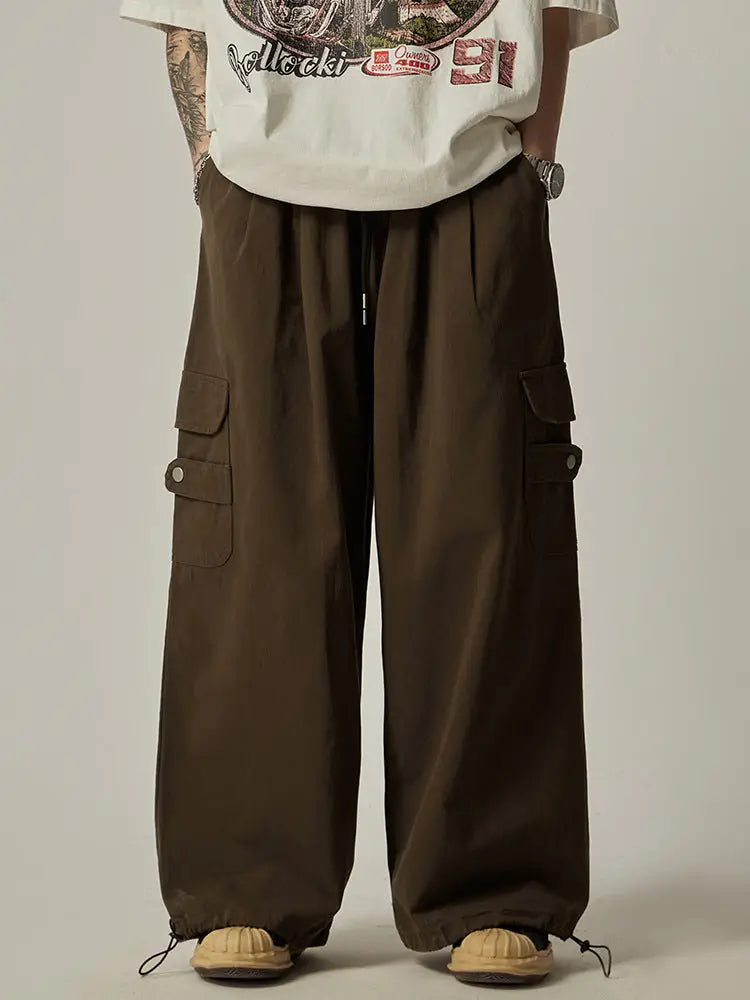 Soulmate Streetwear Pants – Chill Baggy Vibe | Same Anthem - Brown / L - Pants