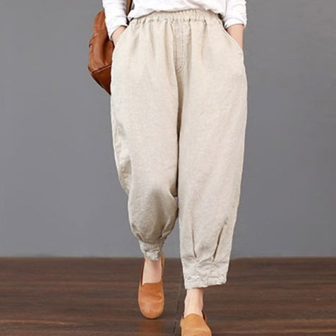 Spring Summer Casual Cotton Linen Pants – Chic & Loose | same ANTHEM - Pants