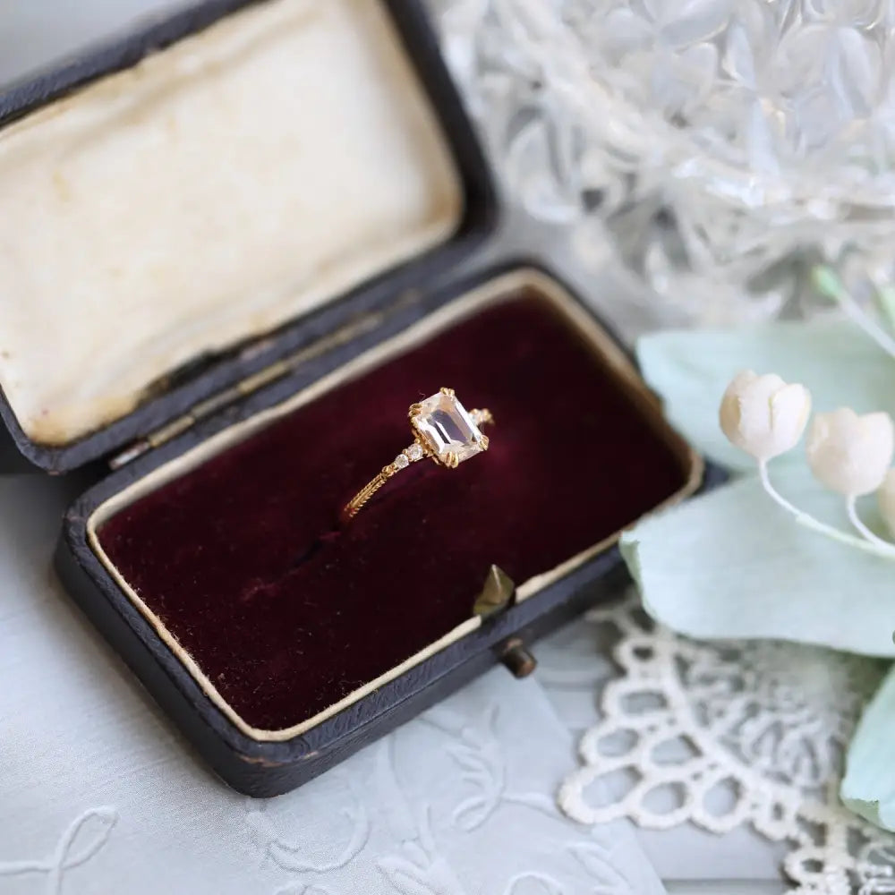 Square Rock Sugar Crystal Ring | Boho Soulmate Jewelry | Same Anthem