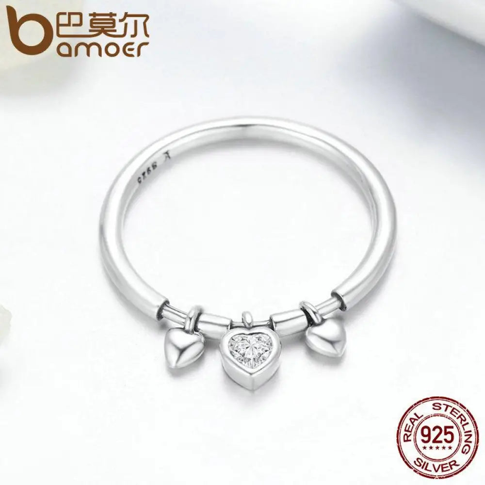 Sterling Silver Circon Heart Ring – Women’s Sparkling Jewellery | same ANTHEM
