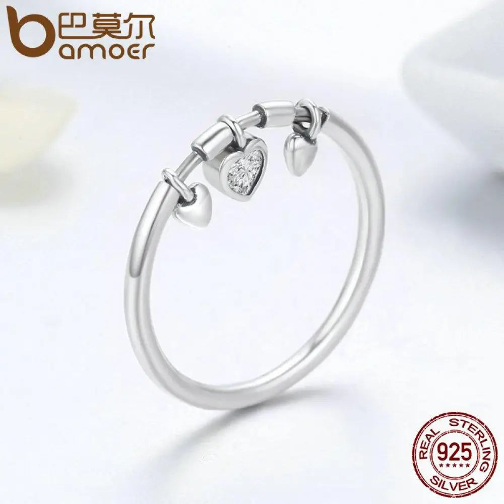 Sterling Silver Circon Heart Ring – Women’s Sparkling Jewellery | same ANTHEM