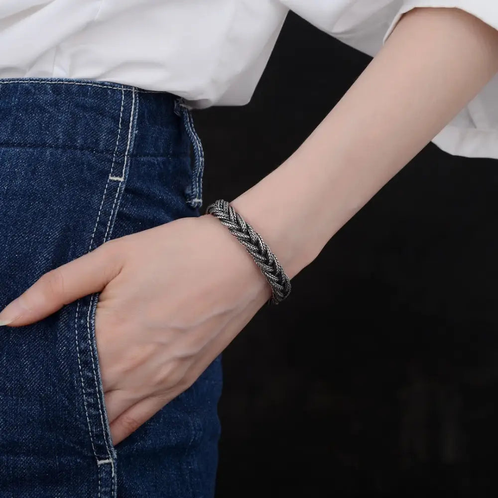 Sterling Silver Fox Tail Bracelet for Men – Soulmate Streetwear | same ANTHEM. - Bag