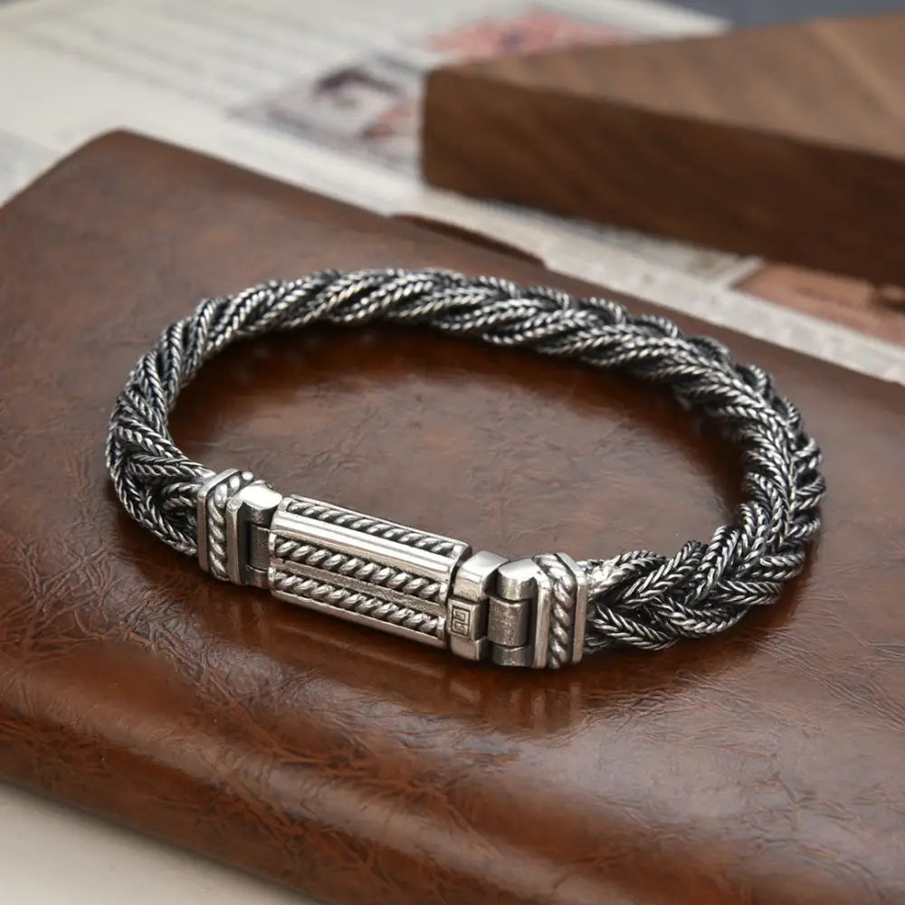 Sterling Silver Fox Tail Bracelet for Men – Soulmate Streetwear | same ANTHEM. - 22cm - Bag