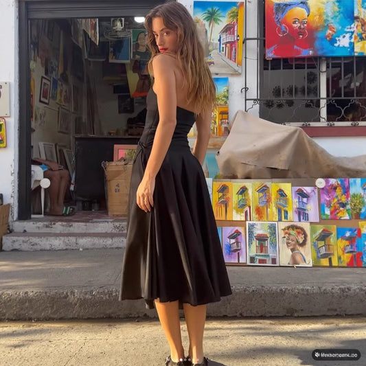 Strapless A-Line Vacation Dress – Soulmate Streetwear for Lovers & Besties same ANTHEM.