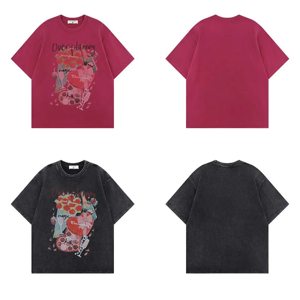 Streetwear Washed Cotton Unisex Tee | Loose Summer Top | same ANTHEM.