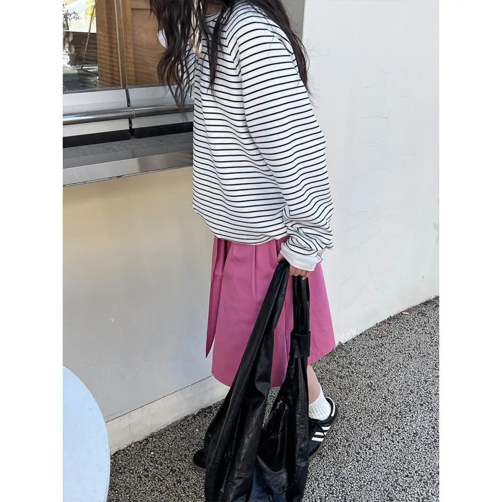 Striped Casual Sweatshirt – same ANTHEM | Dreamy Streetwear for Lovers & Soulmates