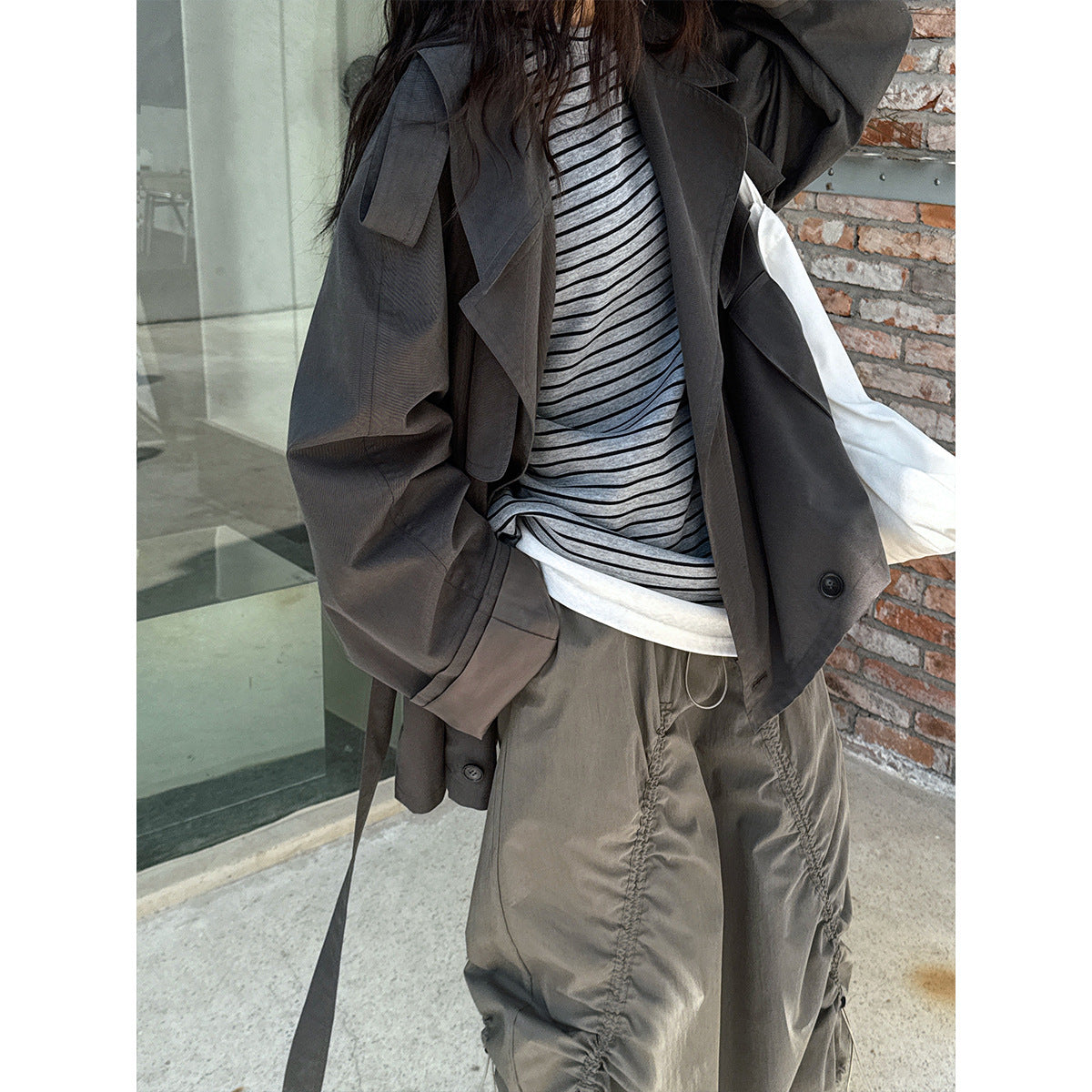 Striped Casual Sweatshirt – same ANTHEM | Dreamy Streetwear for Lovers & Soulmates