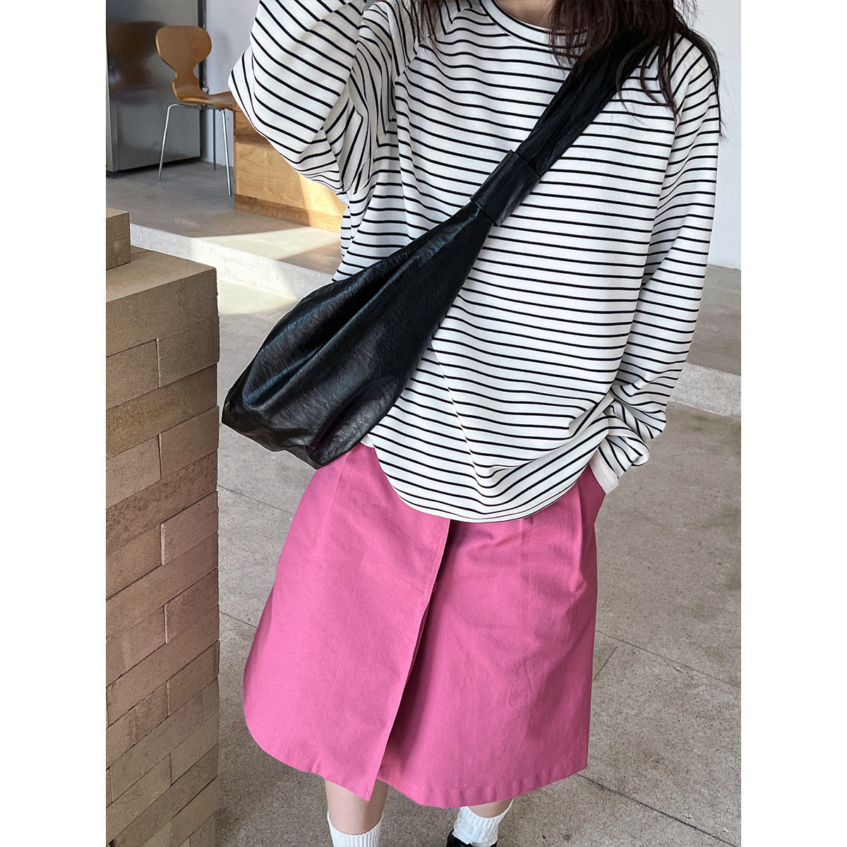 Striped Casual Sweatshirt – same ANTHEM | Dreamy Streetwear for Lovers & Soulmates