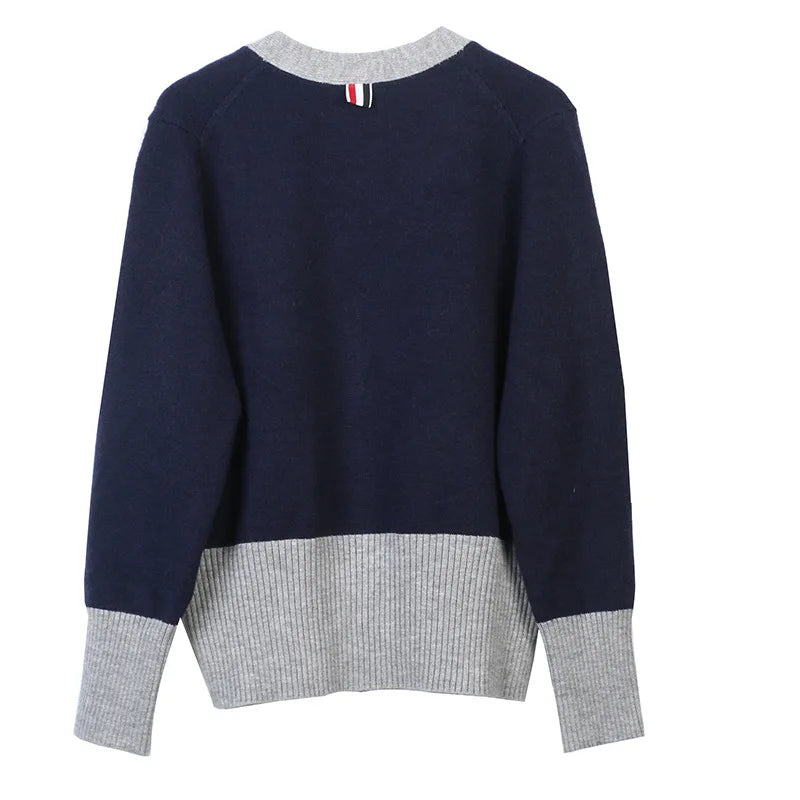 Striped Knit Cardigan – Korean French-Japanese Soulmate Streetwear | same ANTHEM.**