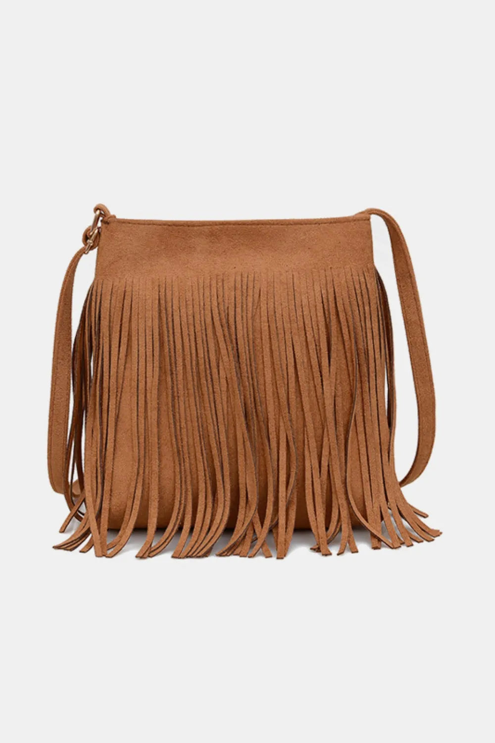 Suede Fringe Shoulder Bag – Soulmate Wear Accessory | same ANTHEM - Caramel / One Size
