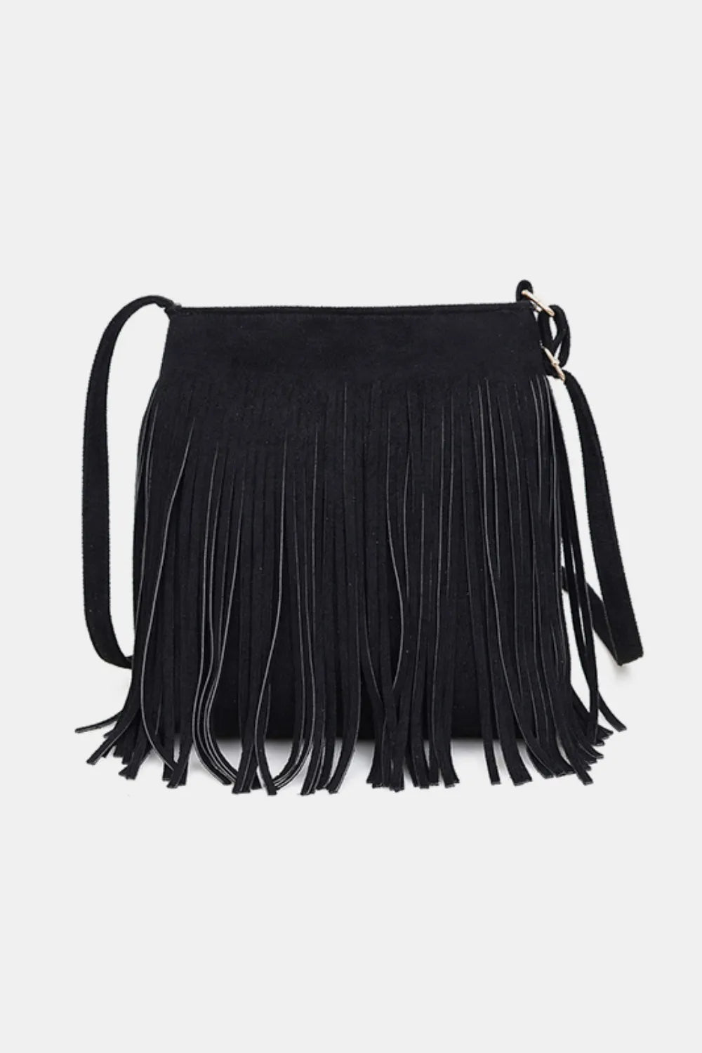 Suede Fringe Shoulder Bag – Soulmate Wear Accessory | same ANTHEM - Black / One Size