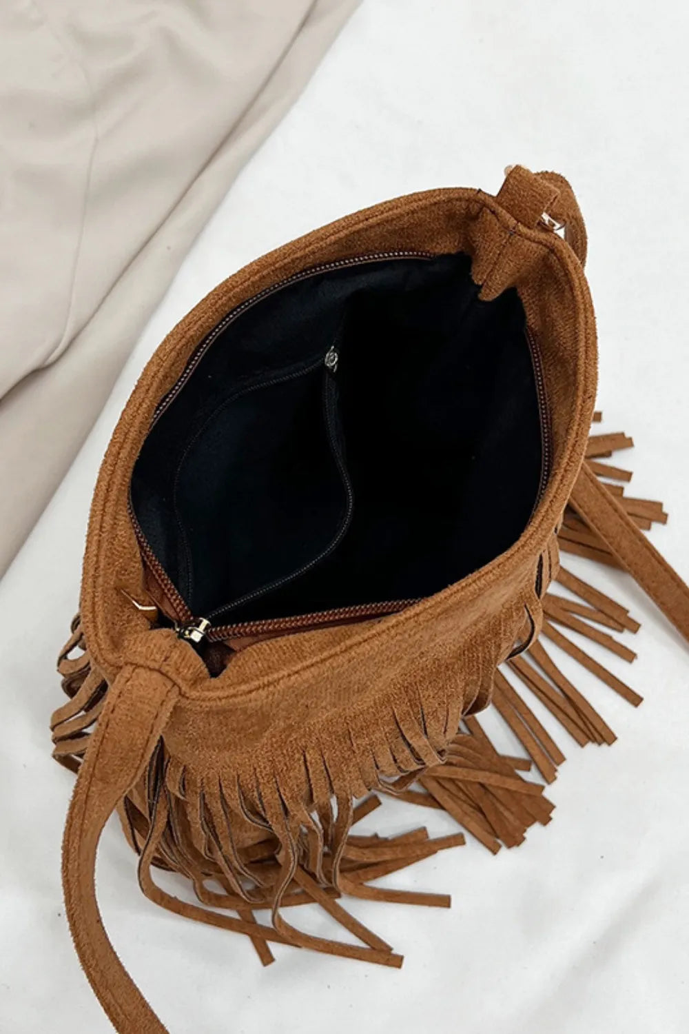 Suede Fringe Shoulder Bag – Soulmate Wear Accessory | same ANTHEM