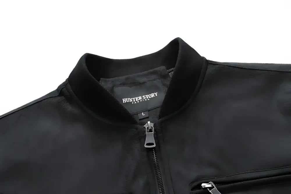 Suede Stand Collar Men’s Jacket – Classic Casual with Street Soul | same ANTHEM